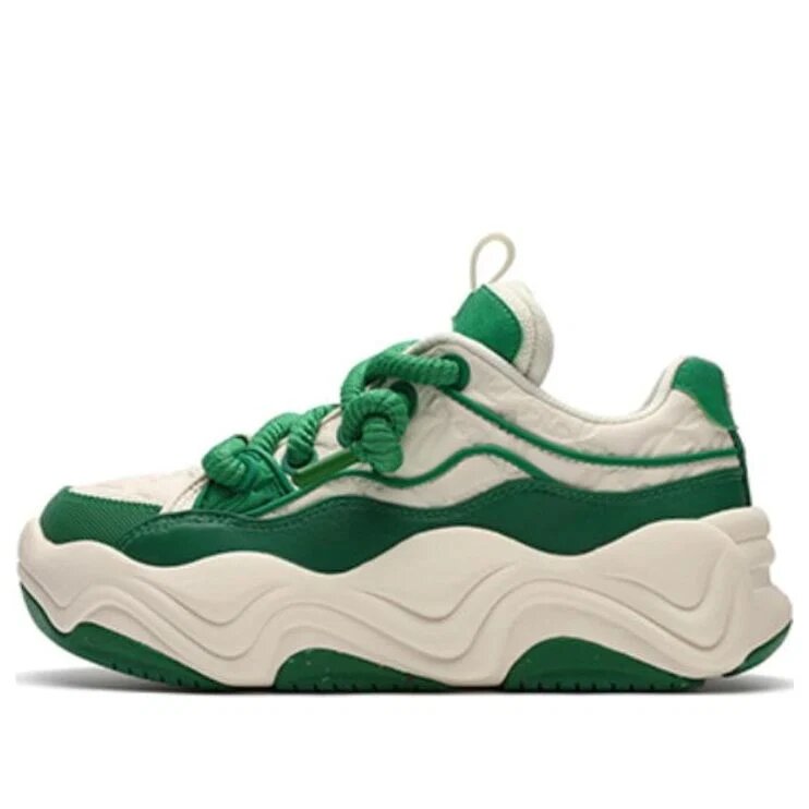 Zapatillas de patinaje de moda «Blanco Verde»