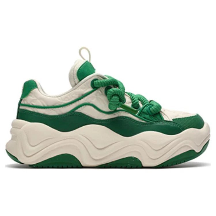 Zapatillas de patinaje de moda «Blanco Verde»