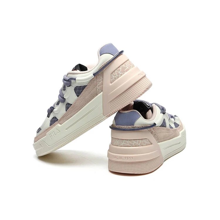 Zapatillas de Salto bajas retro con amortiguación y suela antideslizante, rosa y azul