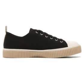 Zapatillas de skate casuales y elegantes de caña baja Layer, unisex, negras, versión coreana «Black Cream»