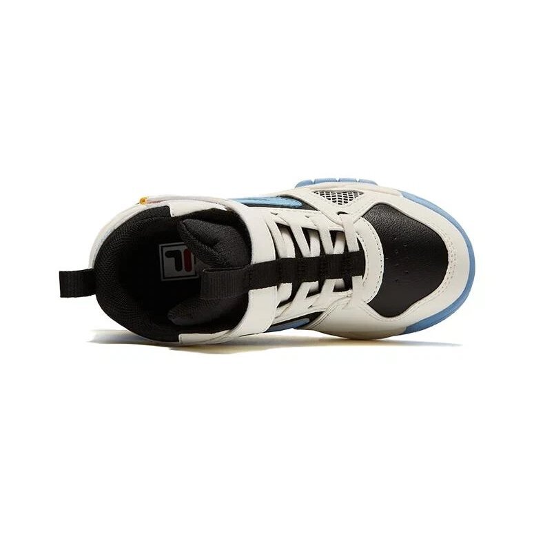 Zapatillas de skate de caña alta «Blanco, negro y azul»