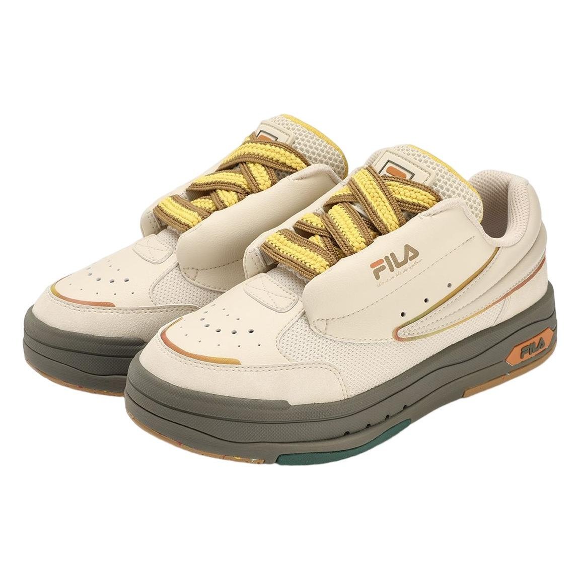 Zapatillas de skate Mix Low «Blanco crema verde»