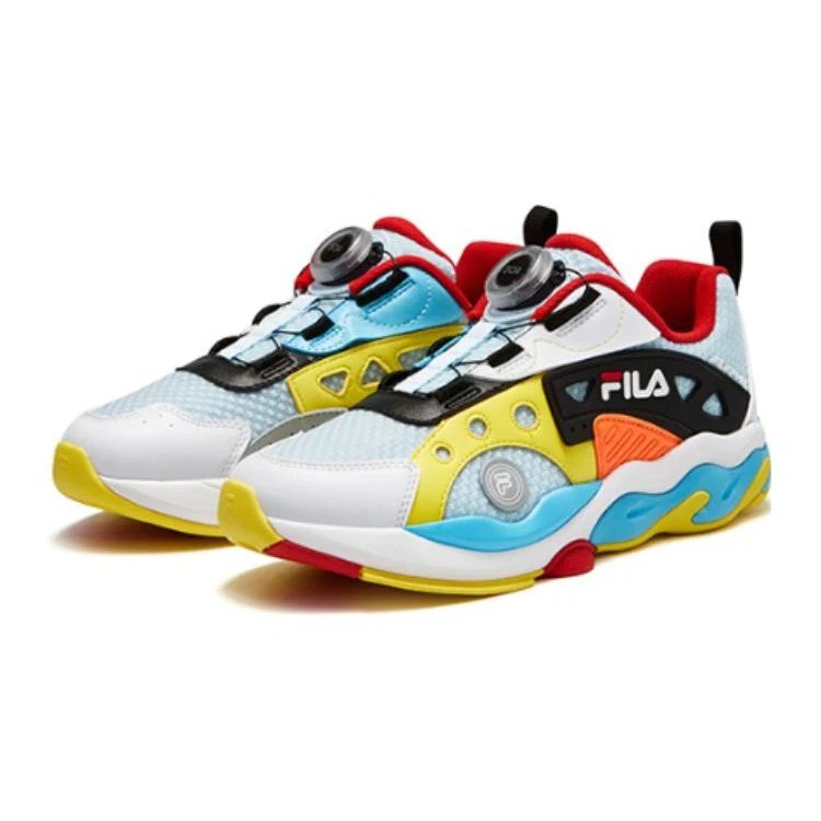 Zapatillas deportivas «Blanco, azul y amarillo»