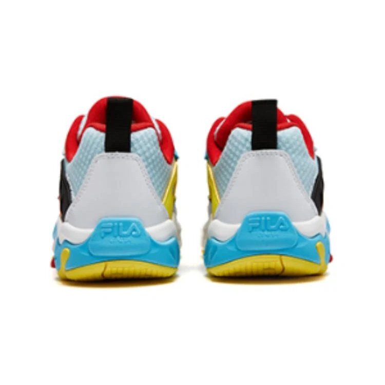 Zapatillas deportivas «Blanco, azul y amarillo»