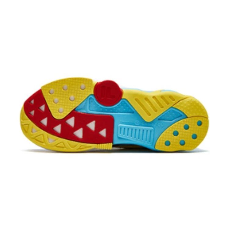 Zapatillas deportivas «Blanco, azul y amarillo»