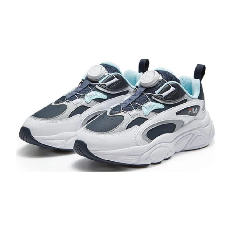 Zapatillas deportivas BOA «Blanco y azul marino»