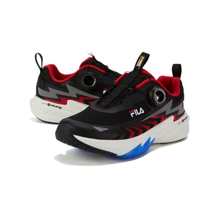 Zapatillas deportivas Boa «Negro, gris y rojo»