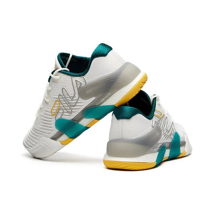 Zapatillas deportivas de caña baja «Blanco, verde azulado, azul»