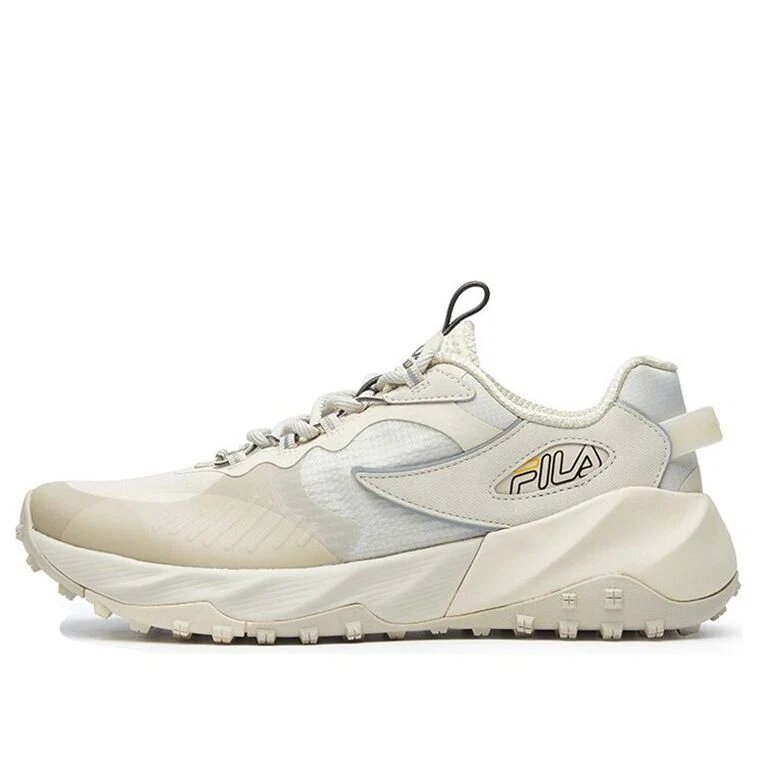 Zapatillas deportivas de caña baja para correr, color crema