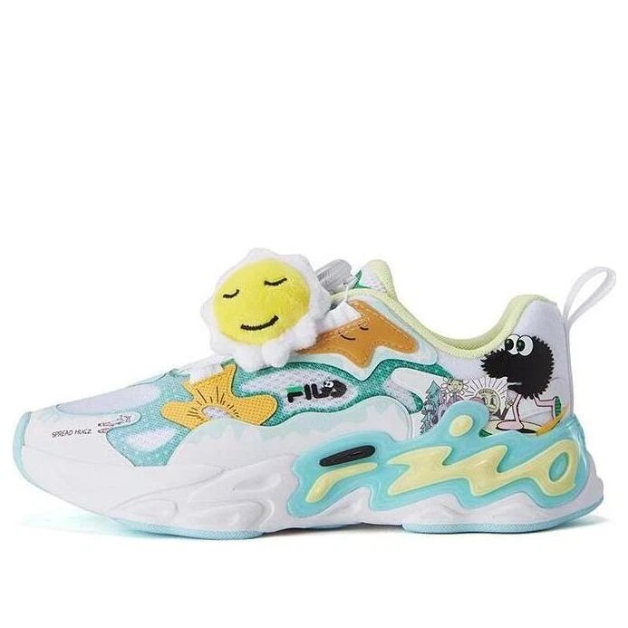 Zapatillas deportivas de moda «Blanco, azul, amarillo»