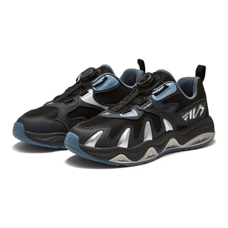 Zapatillas deportivas de moda «Negro, azul y plateado»