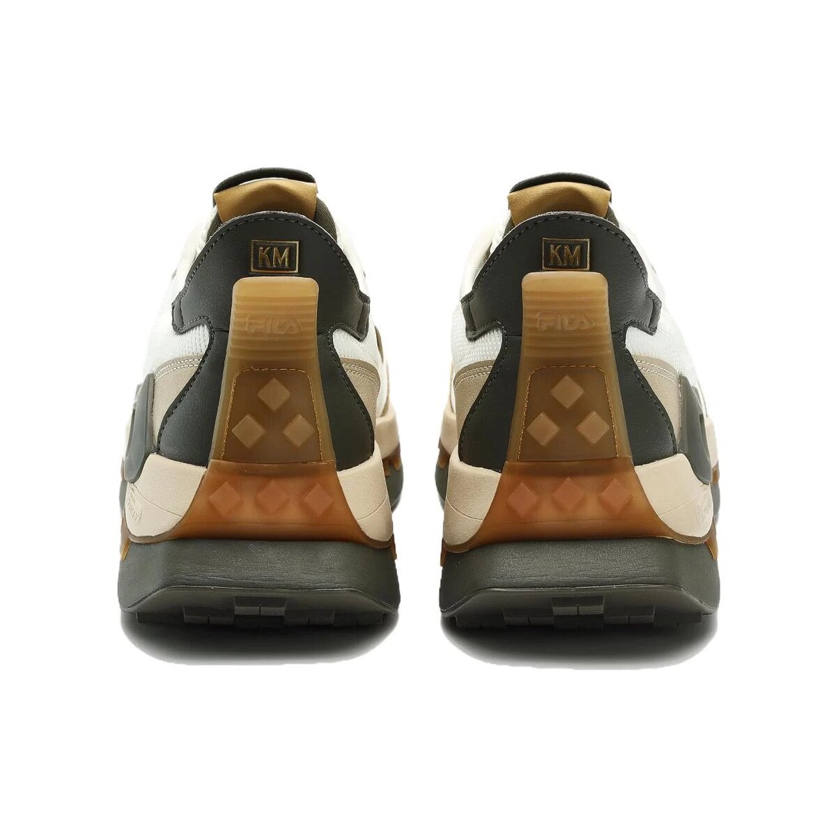 Zapatillas deportivas KM «Blanco, beige y verde»
