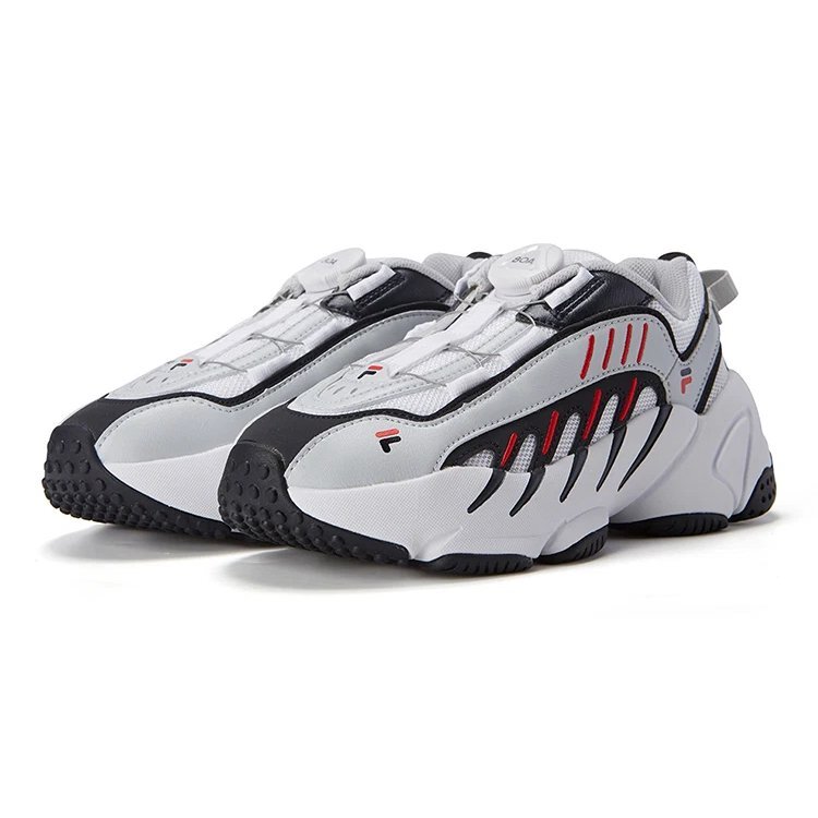 Zapatillas deportivas retro «Blanco azul»