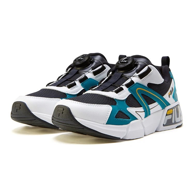 Zapatillas deportivas retro «Negro, blanco y azul»