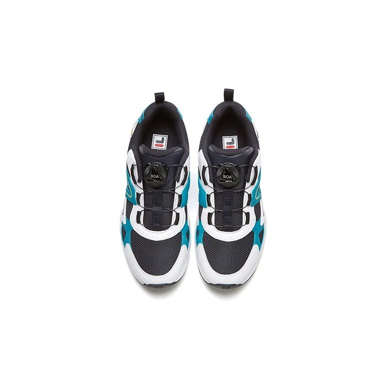 Zapatillas deportivas retro «Negro, blanco y azul»