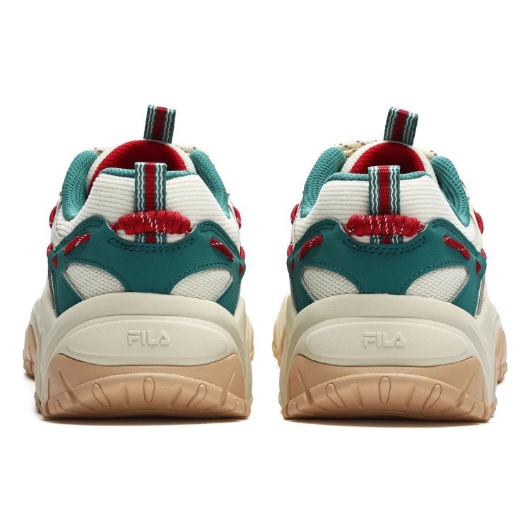 Zapatillas Fluid 4 «Crema, verde, rojo»