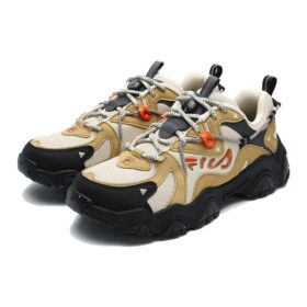 Zapatillas Fluid 4 de caña baja «Beige, blanco y negro»