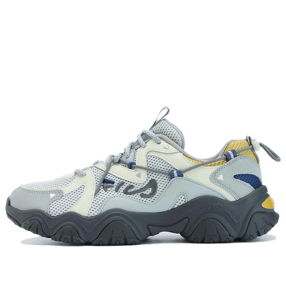 Zapatillas Fluid 4 «Gris, blanco y amarillo»