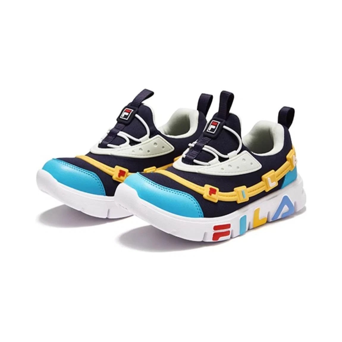 Zapatillas GGUMI «Negro Azul Amarillo»