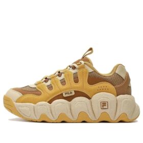 Zapatillas gruesas CROISSANT «Amarillo Marrón»