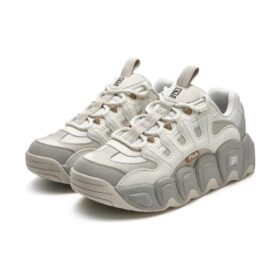 Zapatillas gruesas CROISSANT «Blanco Gris»