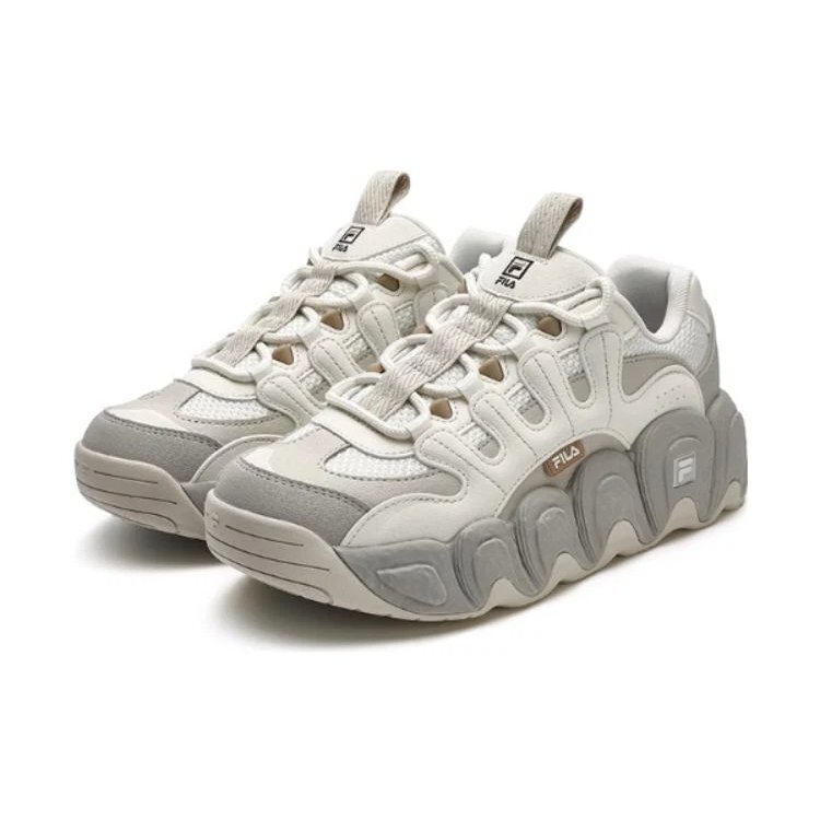 Zapatillas gruesas CROISSANT «Blanco Gris»