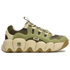 Zapatillas gruesas CROISSANT «Verde Beige»