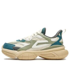 Zapatillas gruesas NUCLEO ICONA «Blanco, verde y verde azulado»