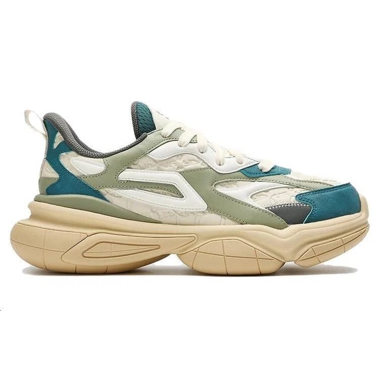 Zapatillas gruesas NUCLEO ICONA «Blanco, verde y verde azulado»