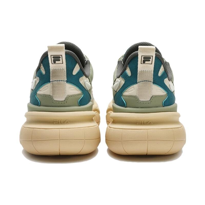 Zapatillas gruesas NUCLEO ICONA «Blanco, verde y verde azulado»