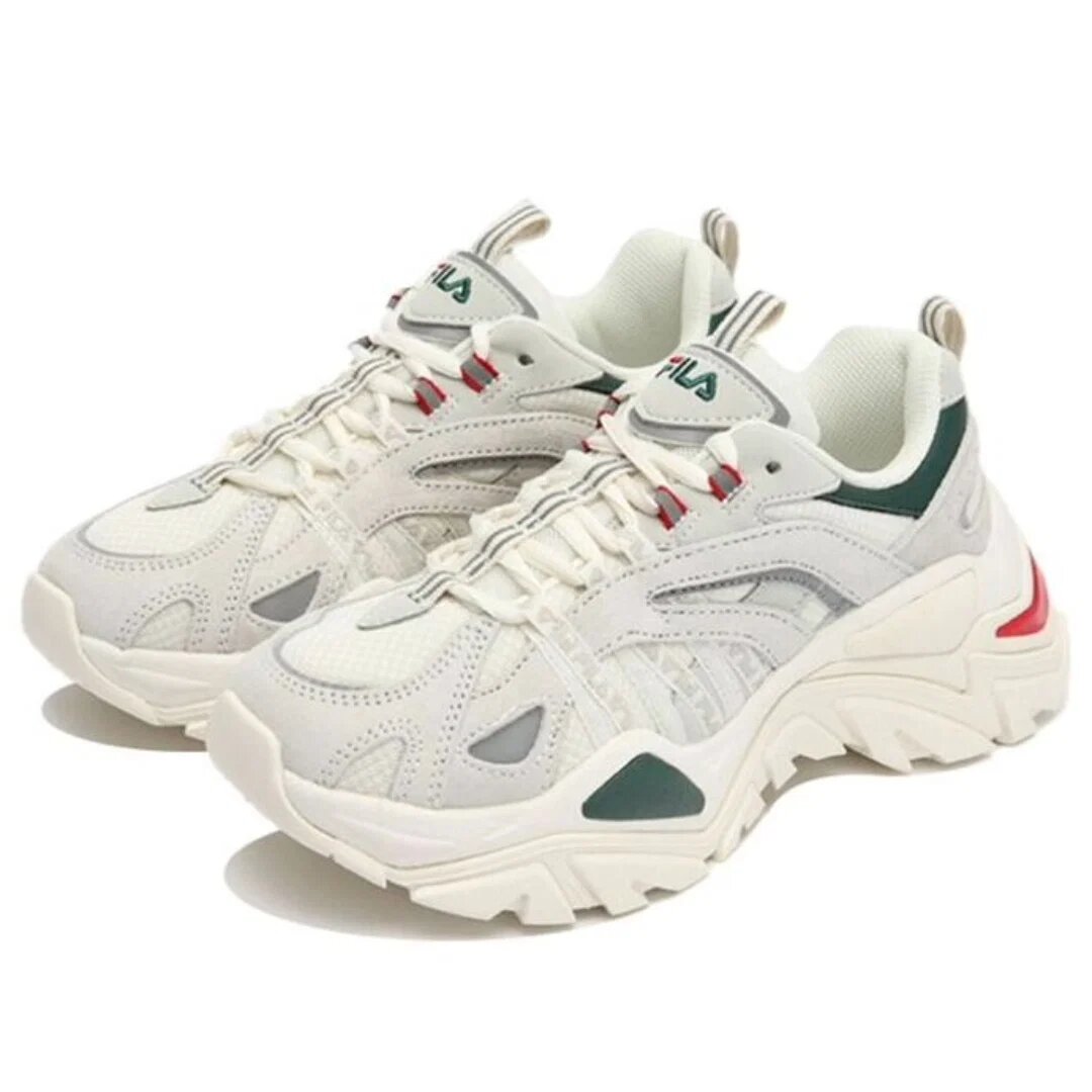 Zapatillas Interaction «Blanco, verde y rojo»