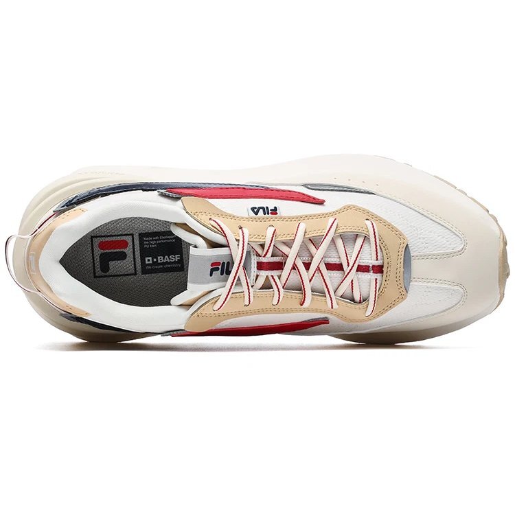 Zapatillas Jogger 3 «Beige White Red»