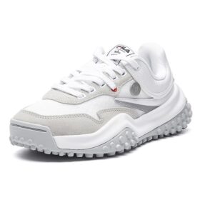 Zapatillas Mihara x Fila T1 con lunares, blanco/gris