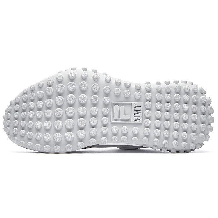 Zapatillas Mihara x Fila T1 con lunares, blanco/gris