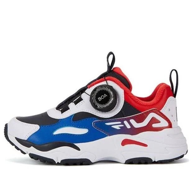 Zapatillas para correr BOA «Blanco, azul y rojo»