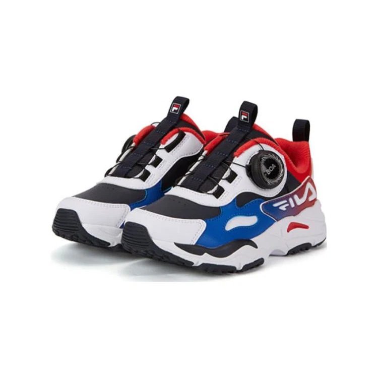 Zapatillas para correr BOA «Blanco, azul y rojo»