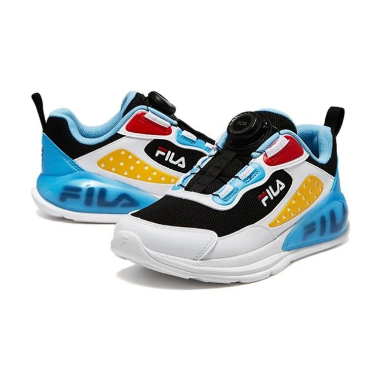 Zapatillas para correr BOA «Blanco, negro y azul»