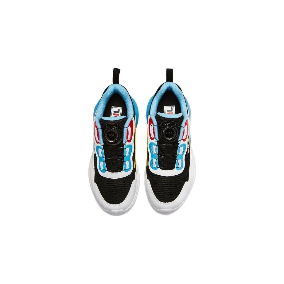 Zapatillas para correr BOA «Blanco, negro y azul»