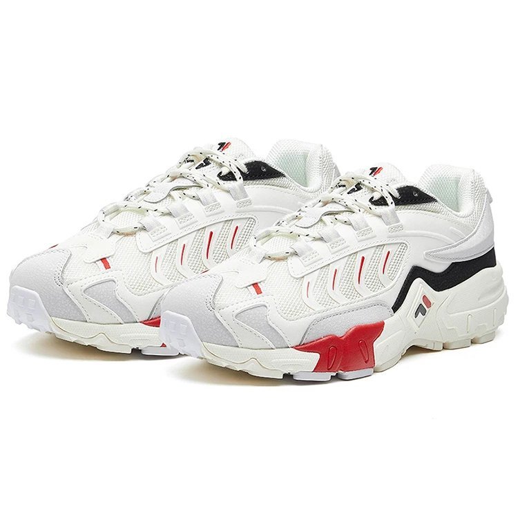 Zapatillas de correr retro Blanco/Rojo/Negro