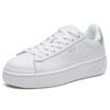 Zapatillas planas de moda, color blanco