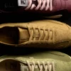 Zapatillas Ritmo de gamuza verde para mujer