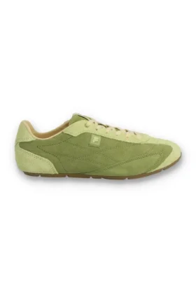 Zapatillas Ritmo de gamuza verde para mujer