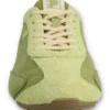 Zapatillas Ritmo de gamuza verde para mujer