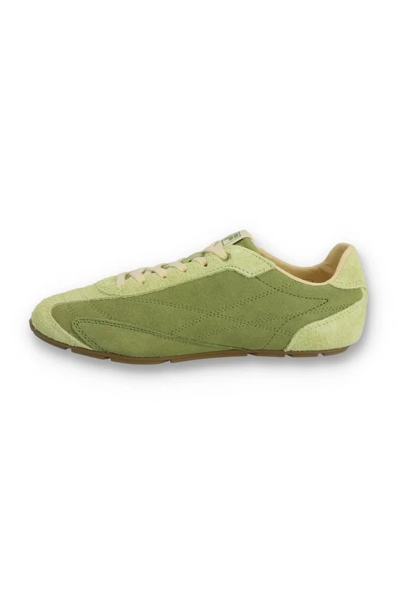 Zapatillas Ritmo de gamuza verde para mujer