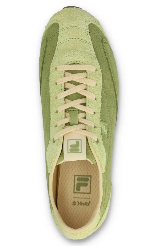 Zapatillas Ritmo de gamuza verde para mujer