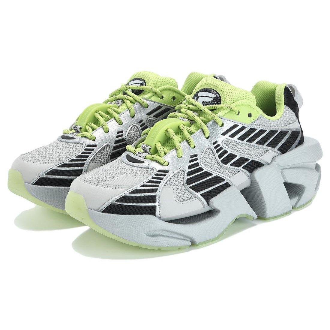 Zapatillas Space Low «Gris, Negro, Verde»