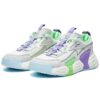 Zapatillas Swarm de caña baja con diseño en espiral: morado/blanco/gris