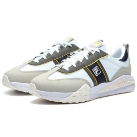 Zapatos Athletics Brick «Blanco, gris y amarillo»