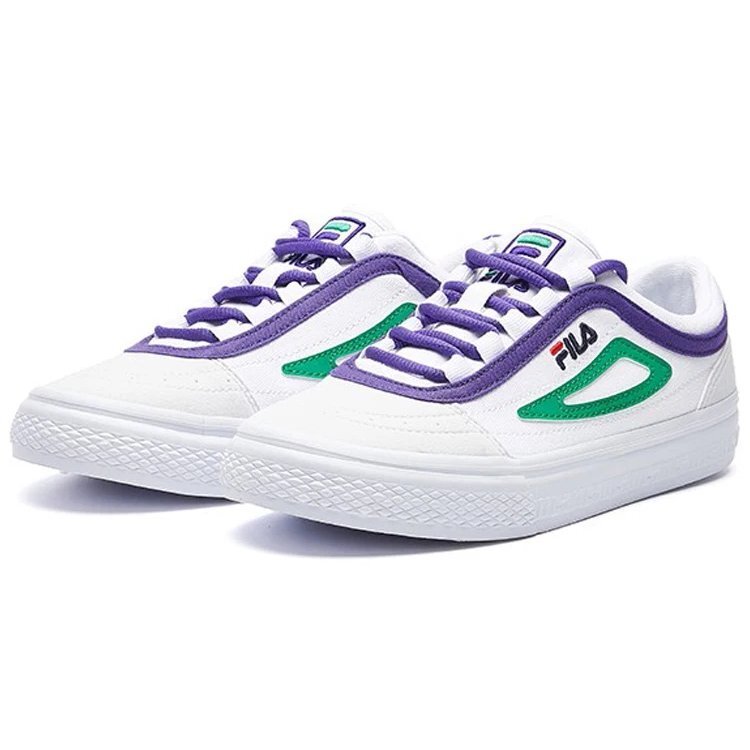 Zapatos casuales ligeros Blanco/Verde/Púrpura