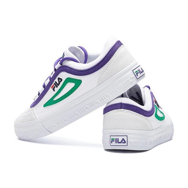 Zapatos casuales ligeros Blanco/Verde/Púrpura